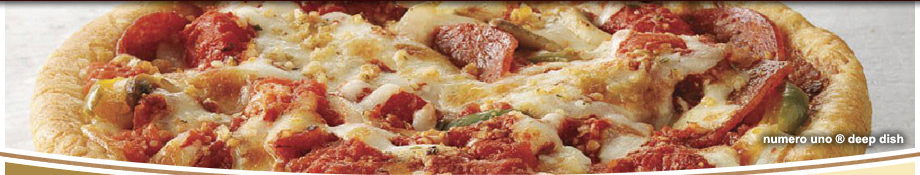 Deep Dish Pizza Menu