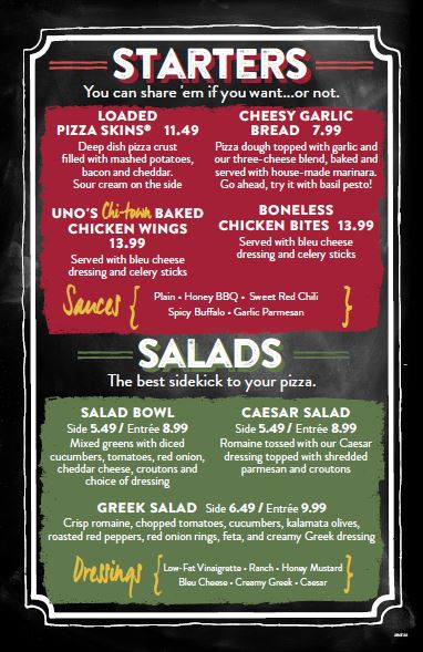 Uno Pizzeria Grill A little Chicago in Highland IN