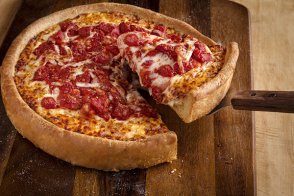 Cheese & Tomato Deep Dish Pizza