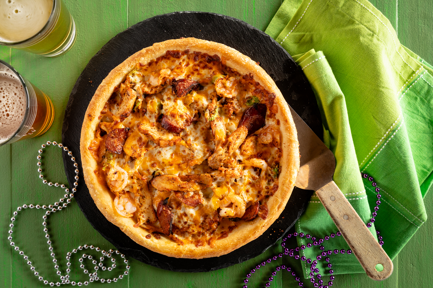 JAMBALAYA DEEP DISH PIZZA 