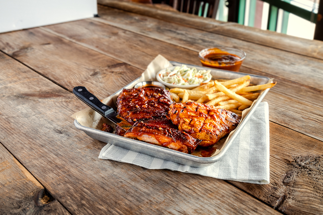 Grilled Chicken & Ribs Combo Plattter