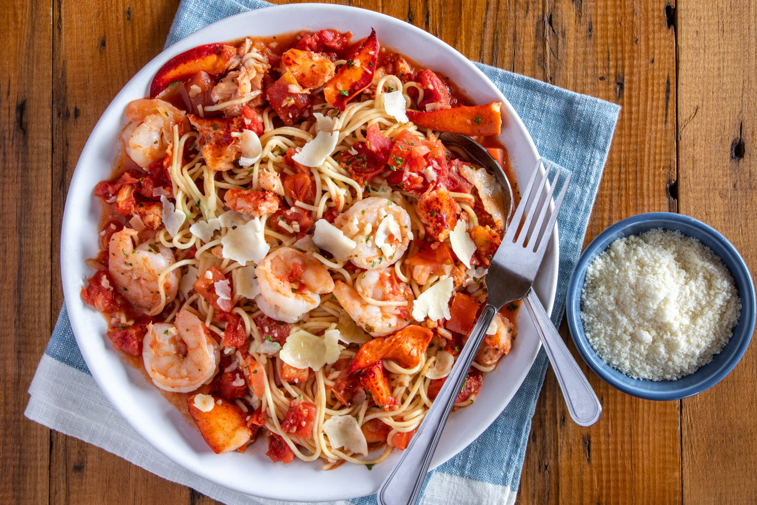 LOBSTER AND SHRIMP FRA DIAVOLO