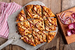 BBQ Chicken Chicago Thin Crust Pizza